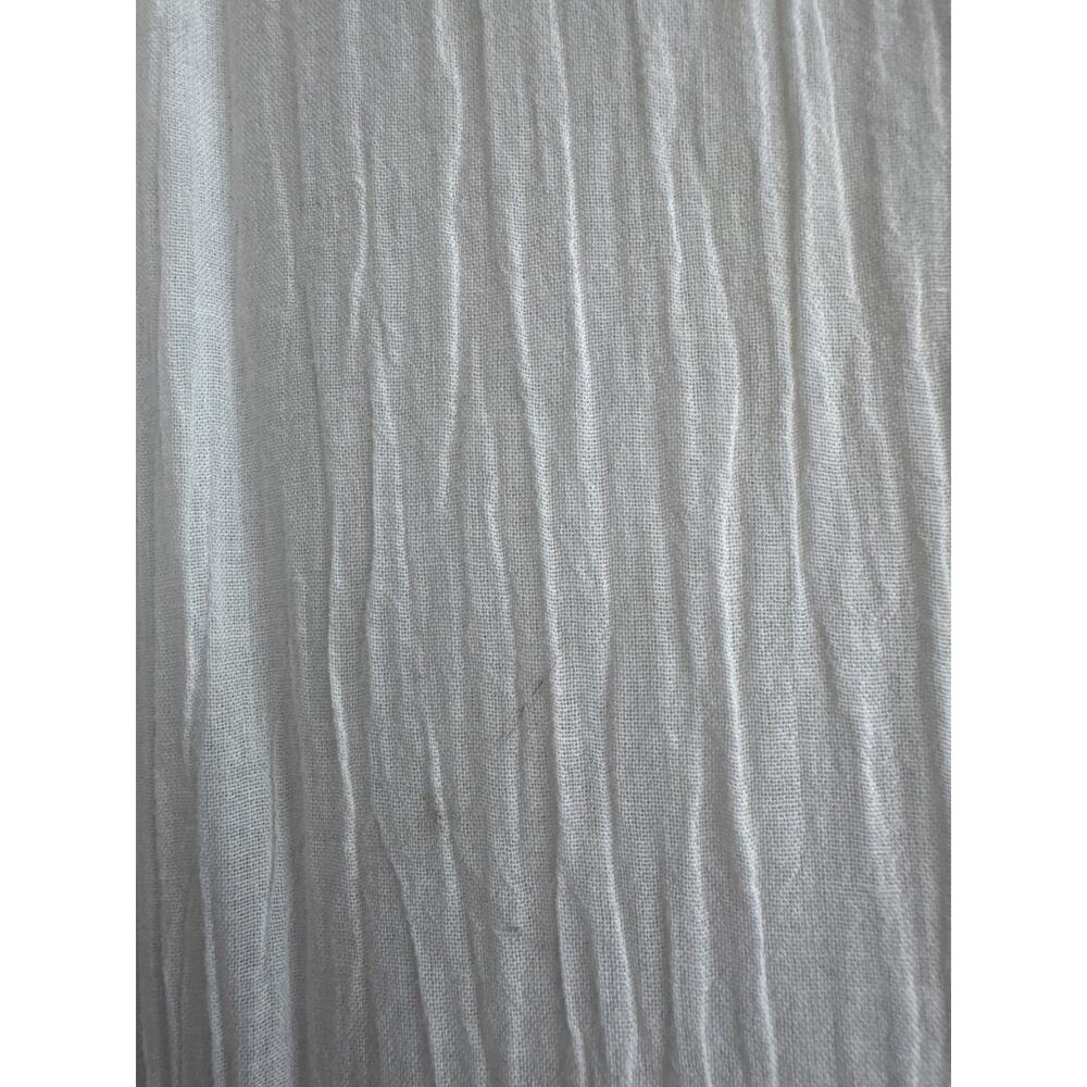 Abercrombie & Fitch Tie-Front Shirt Dress Coverup size XL in White - Picture 4 of 6